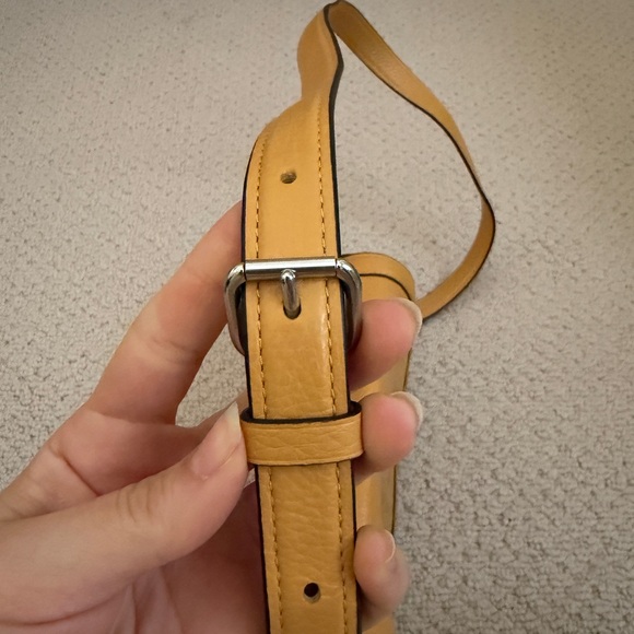 Coach Mustard Yellow Leather Crossbody Bag - Picture 9 of 10